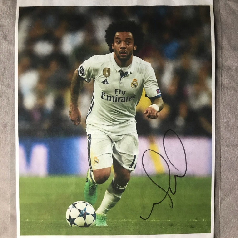 Real Madrid Marcelo autograph